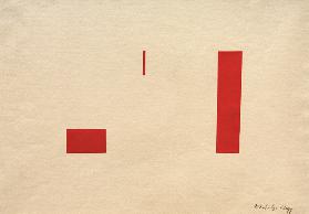 Ohne Titel (Rote Collage / Rotes Klebeild) 1921