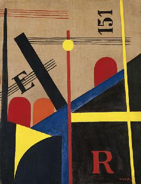 Grosse Eisenbahn-Malerei 1920