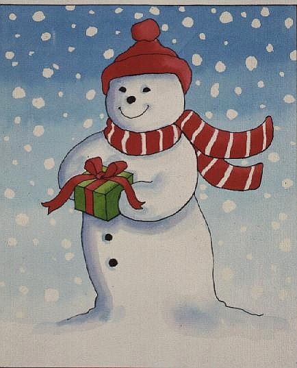 Snowman''s Christmas Present  von Lavinia  Hamer