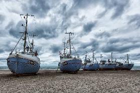 West coast fishing boats.