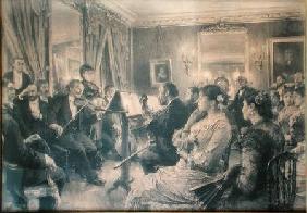 The Quartet or The Musical Evening at the House of Amaury Duval 1881