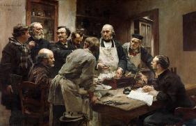 The Lesson of Claude Bernard (1813-78) or, Session at the Vivisection Laboratory 1889