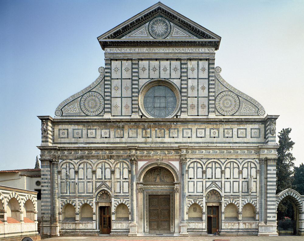 Facade of Santa Maria Novella,  von Leon Battista Alberti