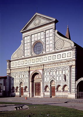 View of the facade, c.1456-70 (photo) von Leon Battista Alberti