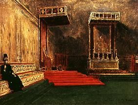 In der Sixtinischen Kapelle von Léon Bonnat
