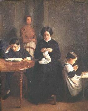Portrait of the Mother, Brother and Sister of the Artist 1853