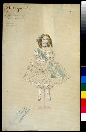 Kostümentwurf zum Ballett Die Puppenfee von J. Bayer 1903