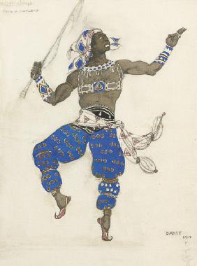 Kostümentwurf zum Ballett Orientalische Fantasie (Ballet Hindu) 1913
