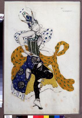 Péri. Kostümentwurf zum Ballett La Péri von P. Ducas 1911