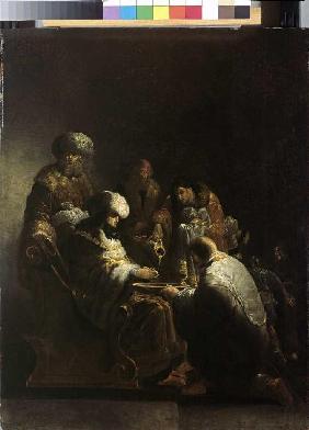 Die Handwaschung des Pilatus Um 1640