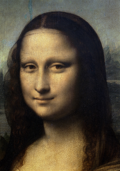 Detail of the Mona Lisa von Leonardo da Vinci