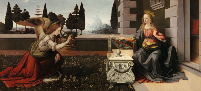 Die Verkündung Mariae von Leonardo da Vinci