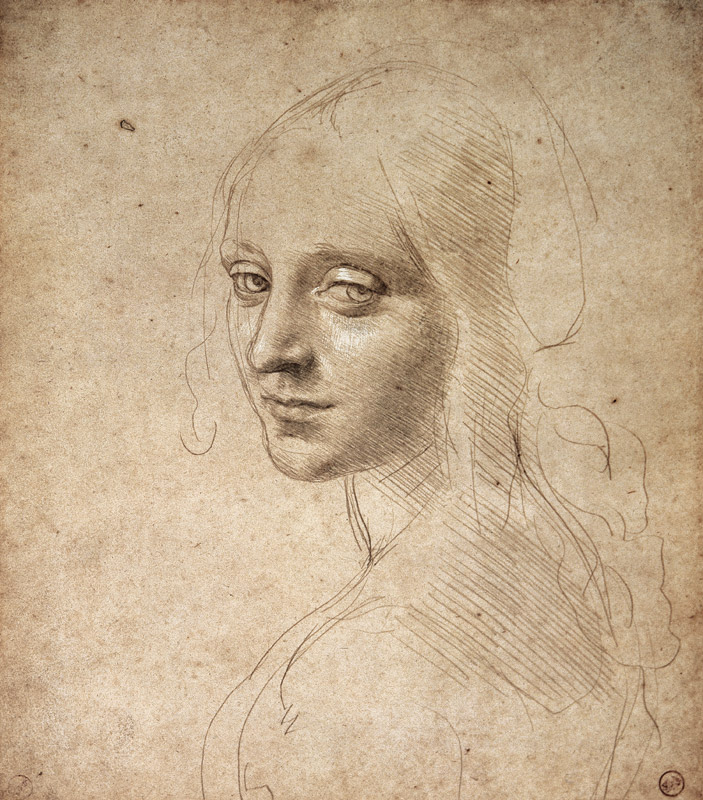 Frauenkopf von Leonardo da Vinci