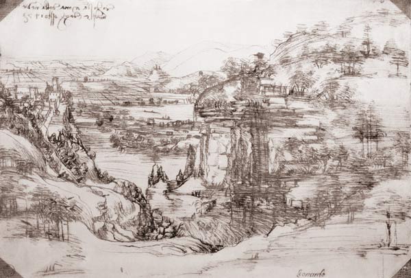 Landscape von Leonardo da Vinci