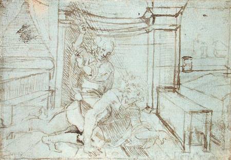 Aristotle and Phyllis (or Campaspe) von Leonardo da Vinci