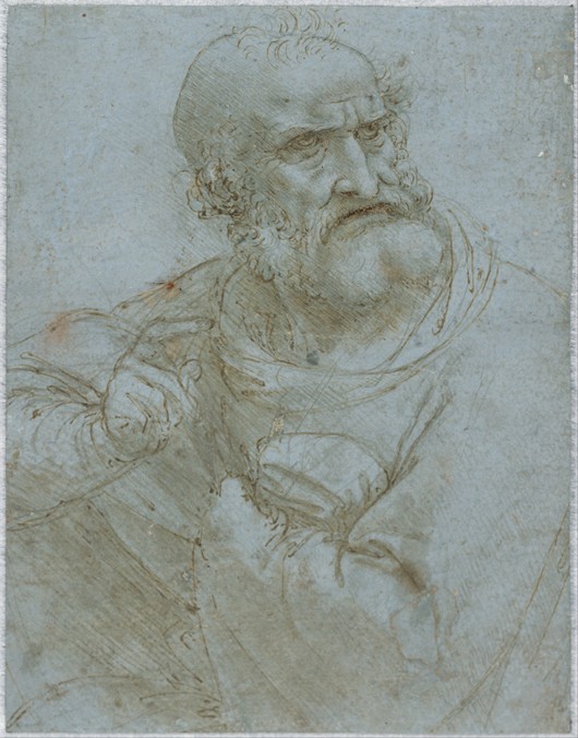 Halbfigur eines Apostels von Leonardo da Vinci