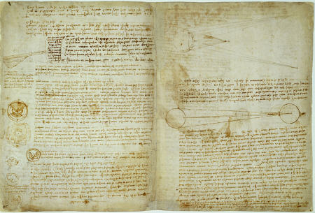 The Codex Hammer Pages 48-51 von Leonardo da Vinci