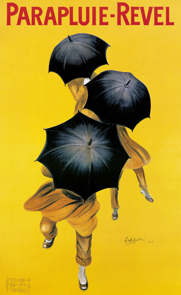 Poster advertising 'Revel' umbrellas von Leonetto Cappiello