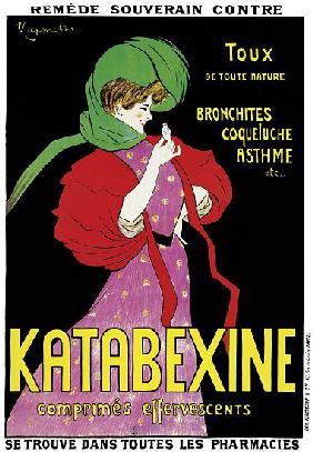 Poster advertising 'Katabexine' medicines 1898