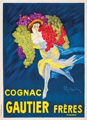An advertising poster for Gautier Freres cognac 1907