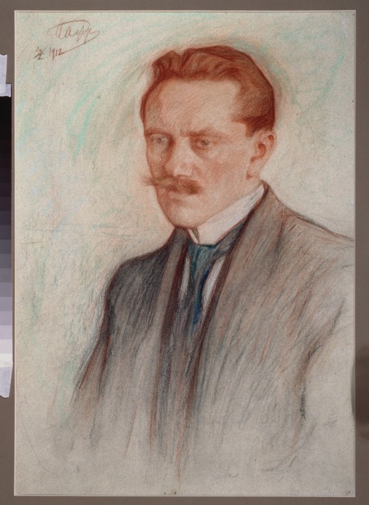 Porträt des Dichters Jurgis Baltrušaitis (1873-1944) von Leonid Ossipowitsch Pasternak