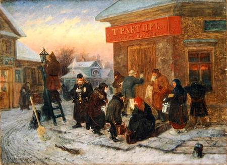Morning at the Tavern, 'The Golden Bank' von Leonid Solomatkin