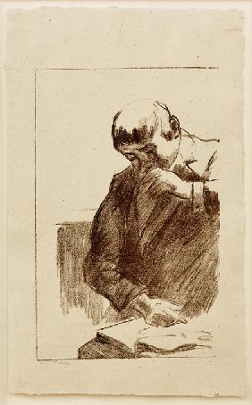 Lesender Mann 1920