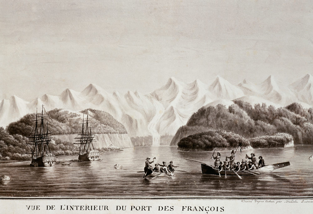 Le Port des Francais, Alaska, from ''Voyage de La Perouse'', July 1786(see also 169018) von Lieutenant Blondela
