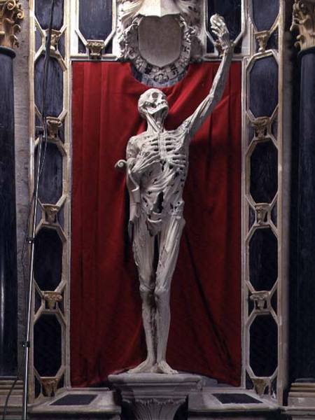 Flayed, or The Skeleton, the tomb of Rene de Chalon, Prince of Orange von Ligier Richier