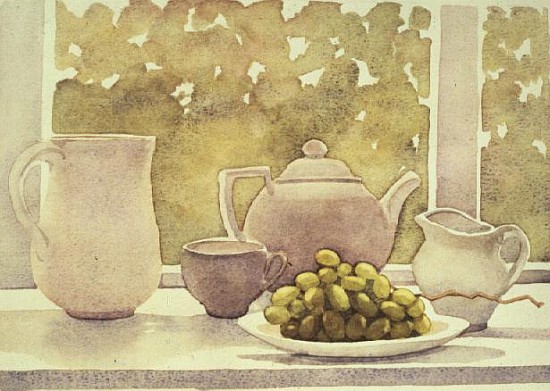 Still Life with Grapes  von Lillian  Delevoryas