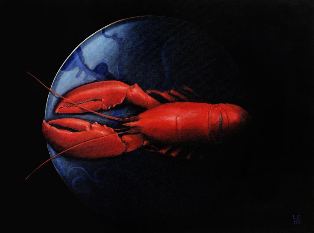 Lobster on Tiffany Plate von Lincoln  Seligman