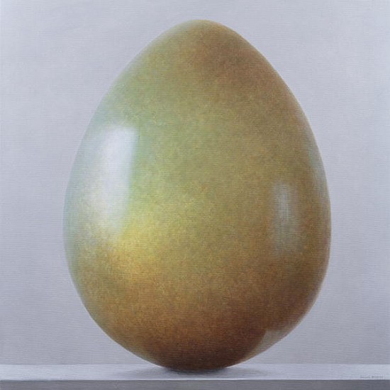 Bronze age Egg (acrylic on canvas)  von Lincoln  Seligman
