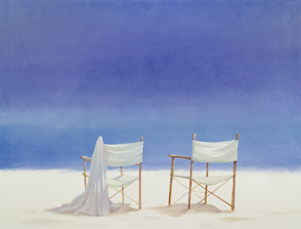 Chairs on the beach von Lincoln  Seligman