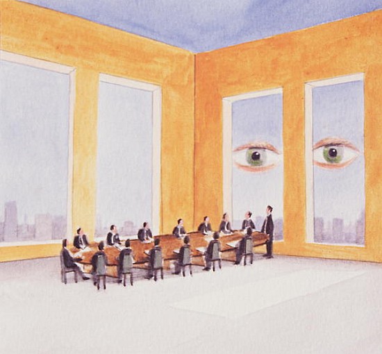 Corporate Governance, 2003 (acrylic on paper)  von Lincoln  Seligman