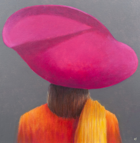 Magenta Hat, Saffron Jacket von Lincoln  Seligman