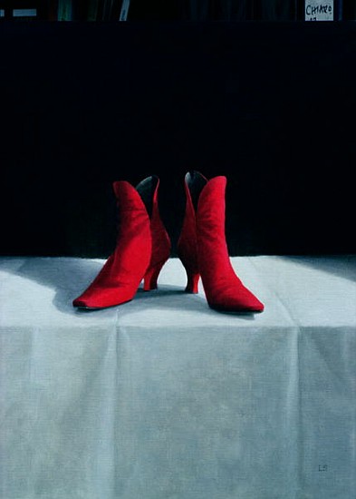 Red Boots, 1995 (acrylic on board)  von Lincoln  Seligman