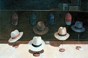 Hat Shop, 1990 (w/c on paper) 