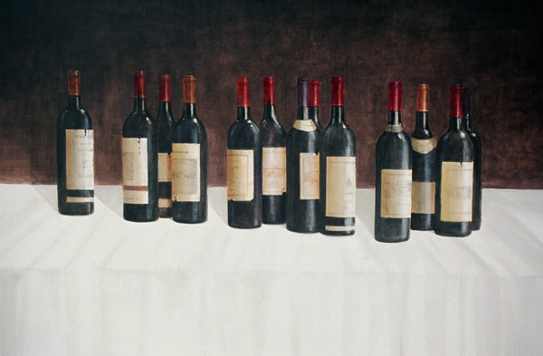 Winescape, Red, 2003 (acrylic on canvas)  von Lincoln  Seligman