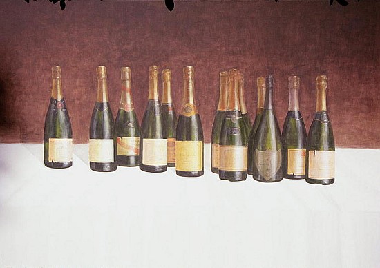 Winescape, Champagne, 2003 (acrylic on canvas)  von Lincoln  Seligman