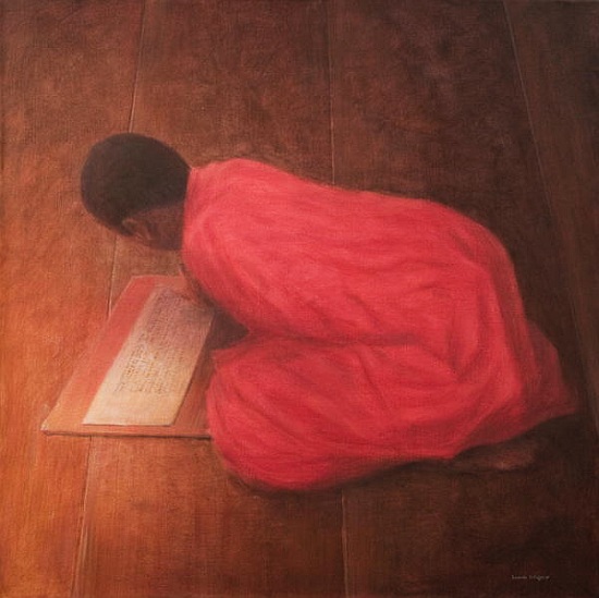 Young Monk in Class von Lincoln  Seligman