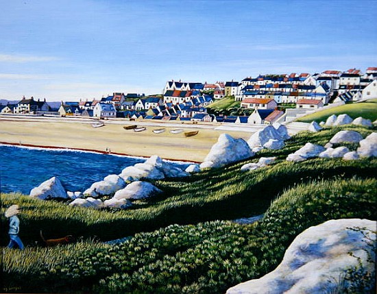 A View of Fortuneswell, 2005 (oil on canvas)  von Liz  Wright