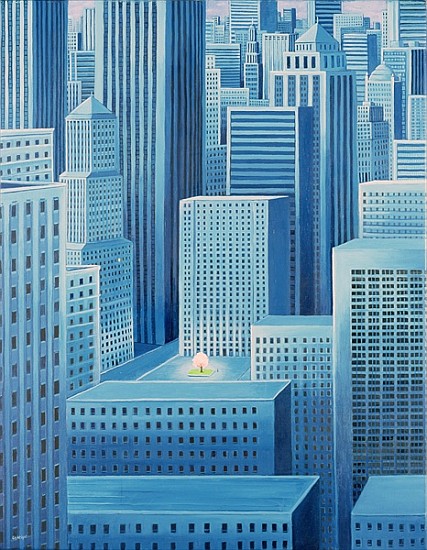 Alone in a City, 2007 (oil on canvas)  von Liz  Wright