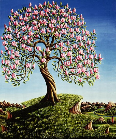 Magnolia Tree, 1989  von Liz  Wright