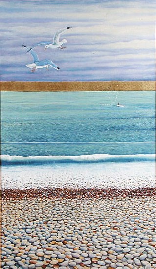 Seagulls, 2003 (oil on canvas)  von Liz  Wright