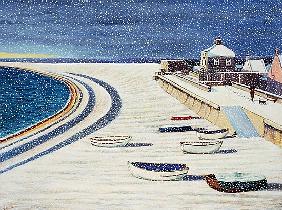 Cove House Inn and Snow, 2008 (acrylic on paper) 