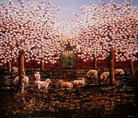 Sheep in the Orchard, 1987 