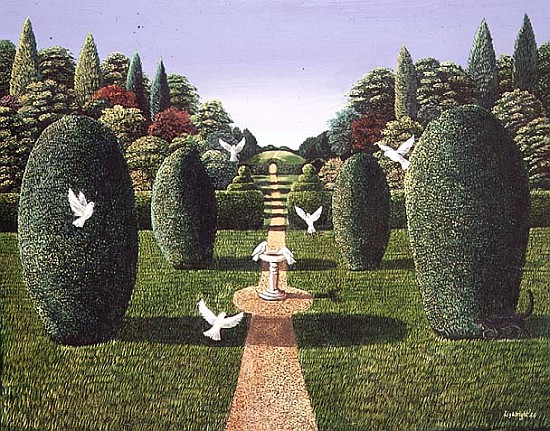 Topiary Garden, 1988 (panel)  von Liz  Wright
