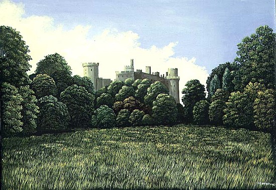 Warwick Castle, 1980 (panel)  von Liz  Wright