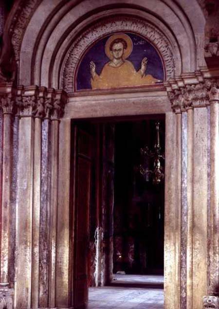 Christ Pantocrator, from the portal tympanum von Longin