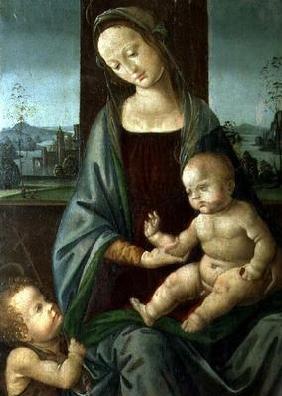 Madonna and Child with the Infant St. John the Baptist 19th